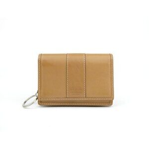 Coach Tan Leather Key Holder Wallet